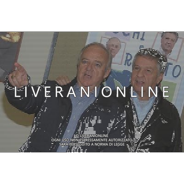 MILANO 7/11/2012 TEATRO NUOVO. P.zza SAN BABILA PRESENTAZIONE DELLO SPETTACOLO TEATRALE: \'QUELLI DEL CABARET\' NELLA FOTO RENATO POZZETTO E COCHI PONZONI FOTO ROMANO/AG ALDO LIVERANI