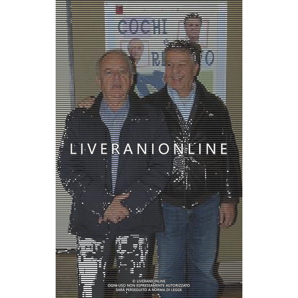 MILANO 7/11/2012 TEATRO NUOVO. P.zza SAN BABILA PRESENTAZIONE DELLO SPETTACOLO TEATRALE: \'QUELLI DEL CABARET\' NELLA FOTO RENATO POZZETTO E COCHI PONZONI FOTO ROMANO/AG ALDO LIVERANI