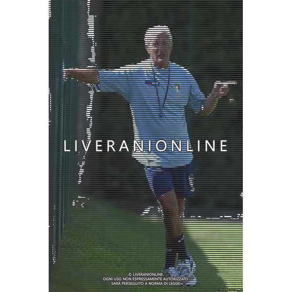 RADUNO ALLENAMENTO DELLA NAZIONALE ITALIANA A COVERCIANO 16/08/2004 NELLA FOTO MARCELLO LIPPI FOTO GIANNI NUCCI/AG ALDO LIVERANI