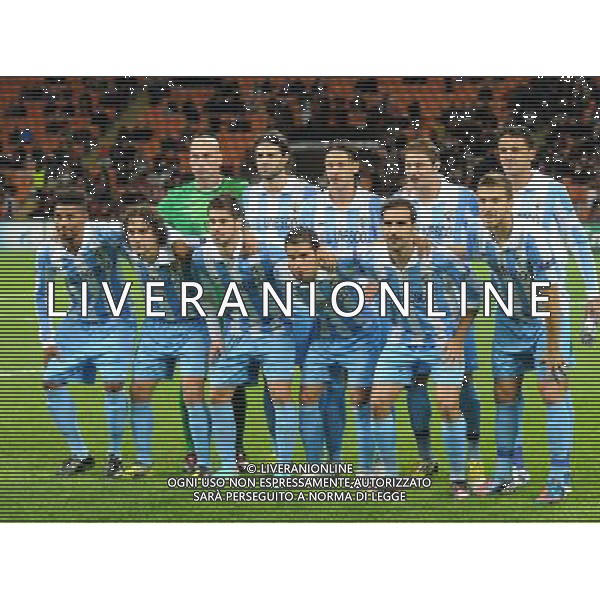 MILANO, 06-11-2012 / ©FOTO GIORGIO RAVEZZANI UEFA CHAMPIONS LEAGUE MILAN-MALAGA 1-1 NELLA FOTO : MALAGA WILLY-SANCHEZ-DEMICHELIS-JOAQUIN-WELIGTON ELISEU-ITURRA-ISCO-SAVIOLA-GAMEZ-CAMACHO AG ALDO LIVERANI S A S