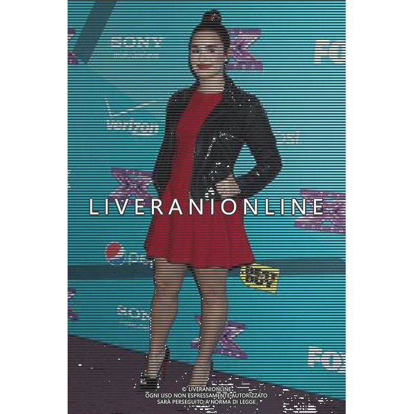 05 November 2012 - Beverly Hills, California - Demi Lovato. \'The X Factor\' Season 2 Finalists Party held at The Bazaar at The SLS Hotel Beverly Hills. Photo Credit: Russ Elliot/AdMedia /AGENZIA ALDO LIVERANI SAS/ITALY ONLY - EDITORIAL USE ONLY
