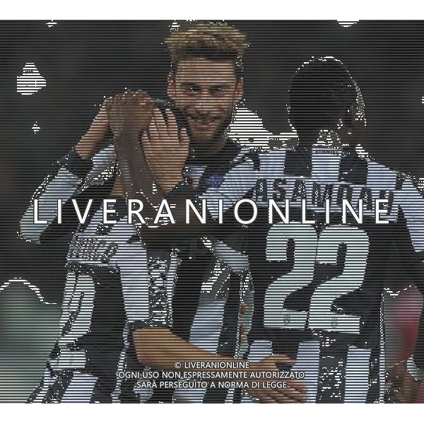 UEFA Champions League 2012/2013 Gruppo E Torino - 07.11.2012 Juventus-Nordsjaelland Nella Foto:giovinco esulta con marchisio e asamoah /Ph.Vitez-Ag. Aldo Liverani