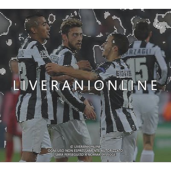 UEFA Champions League 2012/2013 Gruppo E Torino - 07.11.2012 Juventus-Nordsjaelland Nella Foto:giovinco esulta con vidal /Ph.Vitez-Ag. Aldo Liverani