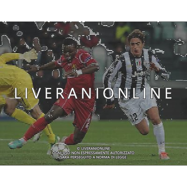 UEFA Champions League 2012/2013 Gruppo E Torino - 07.11.2012 Juventus-Nordsjaelland Nella Foto:okore recupera matri dopo aver saltato il portiere /Ph.Vitez-Ag. Aldo Liverani