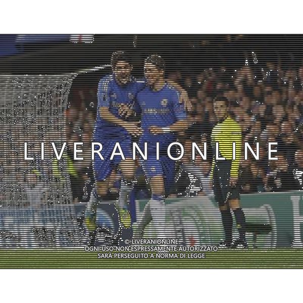 Chelsea\'s Fernando Torres celebrates scoring his sides first goal 1-0 Football - UEFA Champions League Group E - Chelseav Shakhtar Donetsk - Wednesday 7th November 2012 - Stamford Bridge - London © CameraSport - 43 Linden Ave. Countesthorpe. Leicester. England. LE8 5PG - Tel: +44 (0) 116 277 4147 - admin@camerasport.com - www.camerasport.com AG ALDO LIVERANI S A S ONLY ITALY