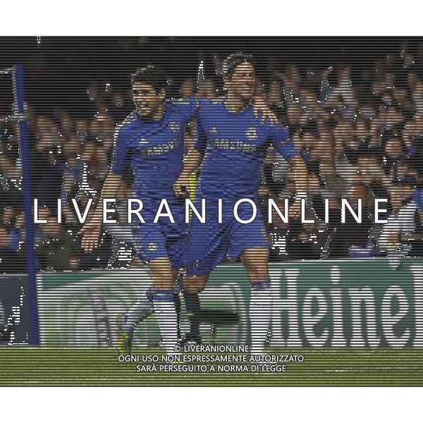 Chelsea\'s Fernando Torres celebrates scoring his sides first goal 1-0 Football - UEFA Champions League Group E - Chelseav Shakhtar Donetsk - Wednesday 7th November 2012 - Stamford Bridge - London © CameraSport - 43 Linden Ave. Countesthorpe. Leicester. England. LE8 5PG - Tel: +44 (0) 116 277 4147 - admin@camerasport.com - www.camerasport.com AG ALDO LIVERANI S A S ONLY ITALY
