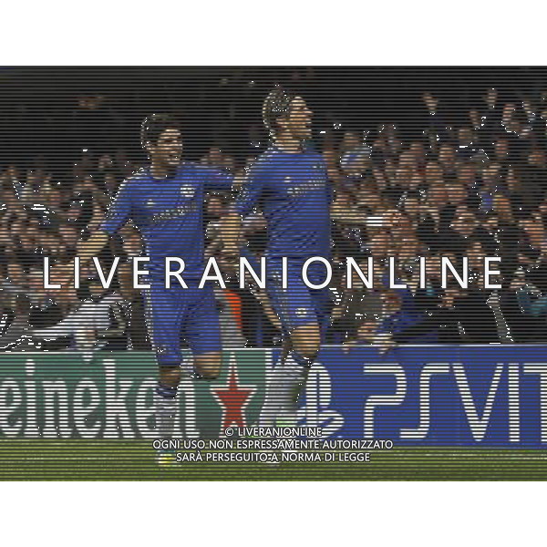 Chelsea\'s Fernando Torres celebrates scoring his sides first goal 1-0 Football - UEFA Champions League Group E - Chelseav Shakhtar Donetsk - Wednesday 7th November 2012 - Stamford Bridge - London © CameraSport - 43 Linden Ave. Countesthorpe. Leicester. England. LE8 5PG - Tel: +44 (0) 116 277 4147 - admin@camerasport.com - www.camerasport.com AG ALDO LIVERANI S A S ONLY ITALY