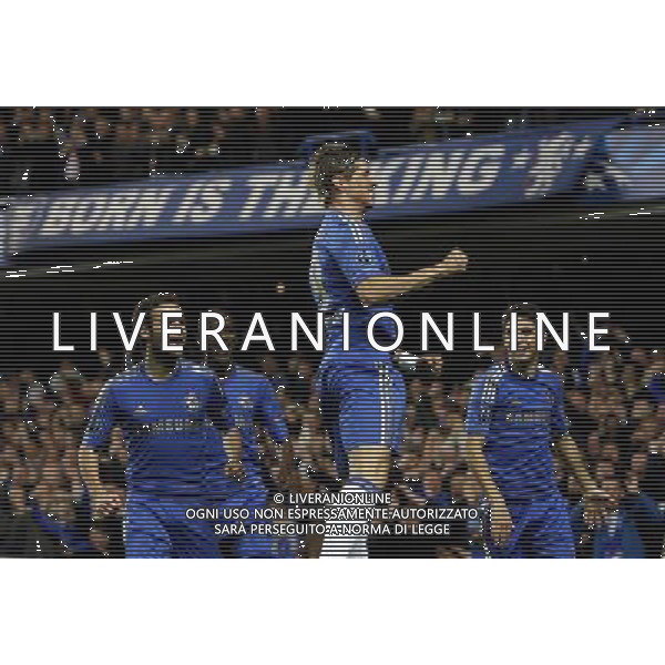 Chelsea\'s Fernando Torres celebrates scoring his sides first goal 1-0 Football - UEFA Champions League Group E - Chelseav Shakhtar Donetsk - Wednesday 7th November 2012 - Stamford Bridge - London © CameraSport - 43 Linden Ave. Countesthorpe. Leicester. England. LE8 5PG - Tel: +44 (0) 116 277 4147 - admin@camerasport.com - www.camerasport.com AG ALDO LIVERANI S A S ONLY ITALY