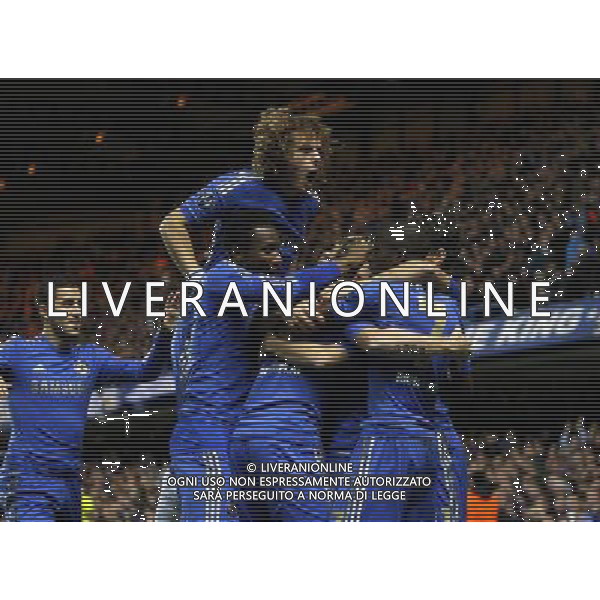 Chelsea\'s Fernando Torres celebrates scoring his sides first goal 1-0 Football - UEFA Champions League Group E - Chelseav Shakhtar Donetsk - Wednesday 7th November 2012 - Stamford Bridge - London © CameraSport - 43 Linden Ave. Countesthorpe. Leicester. England. LE8 5PG - Tel: +44 (0) 116 277 4147 - admin@camerasport.com - www.camerasport.com AG ALDO LIVERANI S A S ONLY ITALY