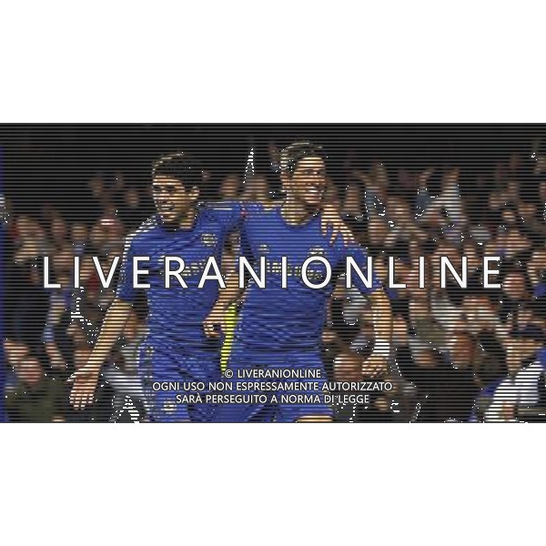 Chelsea\'s Fernando Torres celebrates scoring his sides first goal 1-0 Football - UEFA Champions League Group E - Chelseav Shakhtar Donetsk - Wednesday 7th November 2012 - Stamford Bridge - London © CameraSport - 43 Linden Ave. Countesthorpe. Leicester. England. LE8 5PG - Tel: +44 (0) 116 277 4147 - admin@camerasport.com - www.camerasport.com AG ALDO LIVERANI S A S ONLY ITALY