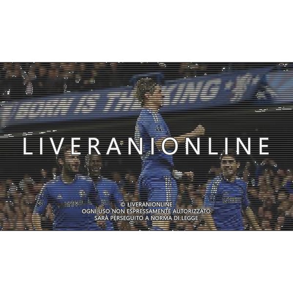Chelsea\'s Fernando Torres celebrates scoring his sides first goal 1-0 Football - UEFA Champions League Group E - Chelseav Shakhtar Donetsk - Wednesday 7th November 2012 - Stamford Bridge - London © CameraSport - 43 Linden Ave. Countesthorpe. Leicester. England. LE8 5PG - Tel: +44 (0) 116 277 4147 - admin@camerasport.com - www.camerasport.com AG ALDO LIVERANI S A S ONLY ITALY