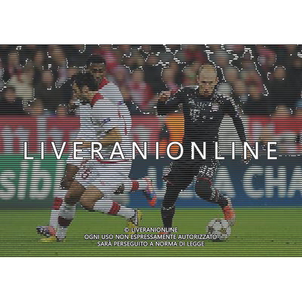 firo Fu§ball,Fussball, 07.11.2012 Uefa Champions League, Saison 2012/2013 Gruppenphase, 4. Spieltag, FC Bayern MŸnchen, Muenchen, FCB - LOSC Lille, 6 : 1, Zweikampf, Arjen Robben, Bayern, rechts, links, Marko Basa, Losc Lille, $worldrightsEs gelten unsere AGB, einsehbar auf www.firosportphoto.de copyright by firo sportphoto: Coesfelder Str.207 48249 DŸlmen www.firosportphoto.de mail@firosportphoto.de (V o l k s b a n k B o c h u m - W i t t e n ) BLZ.: 430 601 29 Kt. Nr.: 341 117 100 Tel:Ê 02594 - 9916004 Fax:Ê02594 - 9916005 AG ALDO LIVERANI S A S ONLY ITALY