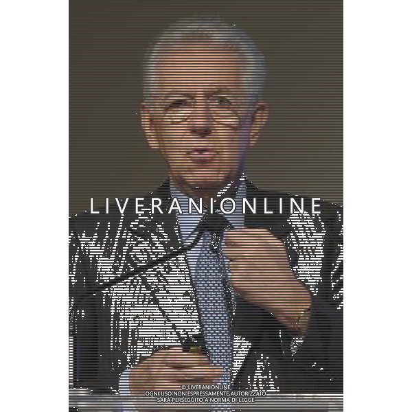 MILANO 12/11/2012 HOTEL MARRIOT. VIA WASHINGTON CONVEGNO DEL FINANCIAL TIME NELLA FOTO MARIO MONTI FOTO ROMANO/AG ALDO LIVERANI