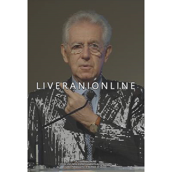 MILANO 12/11/2012 HOTEL MARRIOT. VIA WASHINGTON CONVEGNO DEL FINANCIAL TIME NELLA FOTO MARIO MONTI FOTO ROMANO/AG ALDO LIVERANI