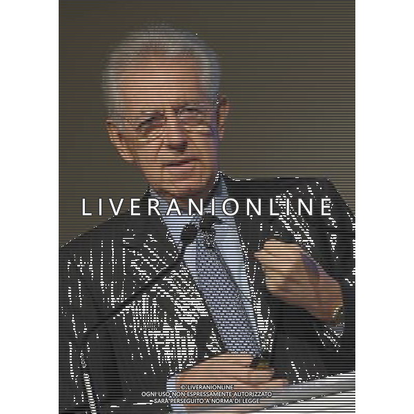 MILANO 12/11/2012 HOTEL MARRIOT. VIA WASHINGTON CONVEGNO DEL FINANCIAL TIME NELLA FOTO MARIO MONTI FOTO ROMANO/AG ALDO LIVERANI