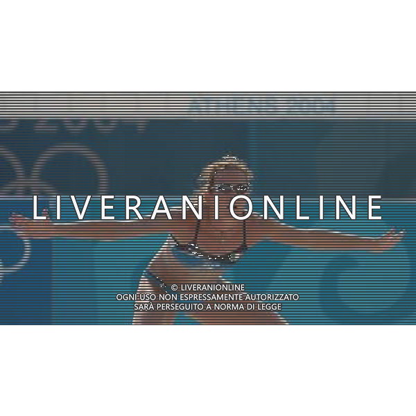 Atene 17-08-2004 olimpiadi 2004 beach volley femminile perrotta/gattelli:adriana bear/shelda nella foto gattelli daniela ph marco luzzani/ag aldo liverani s.a.s.