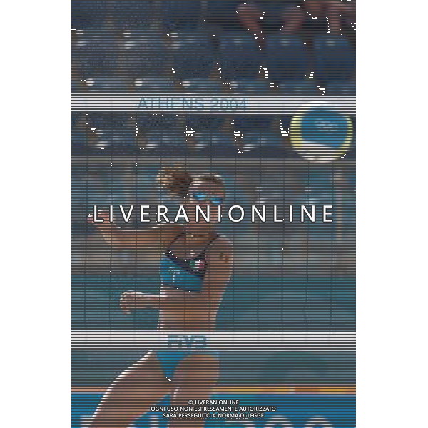 Atene 17-08-2004 olimpiadi 2004 beach volley femminile perrotta/gattelli:adriana bear/shelda nella foto perrotta lucilla ph marco luzzani/ag aldo liverani s.a.s.