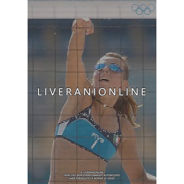 Atene 17-08-2004 olimpiadi 2004 beach volley femminile perrotta/gattelli:adriana bear/shelda nella foto perrotta lucilla ph marco luzzani/ag aldo liverani s.a.s.