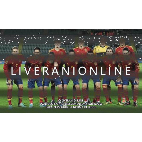 Amichevole Siena - 13.11.2012 Italia-Spagna U21 Nella Foto:spagna squadra formazione /Ph.Vitez-Ag. Aldo Liverani