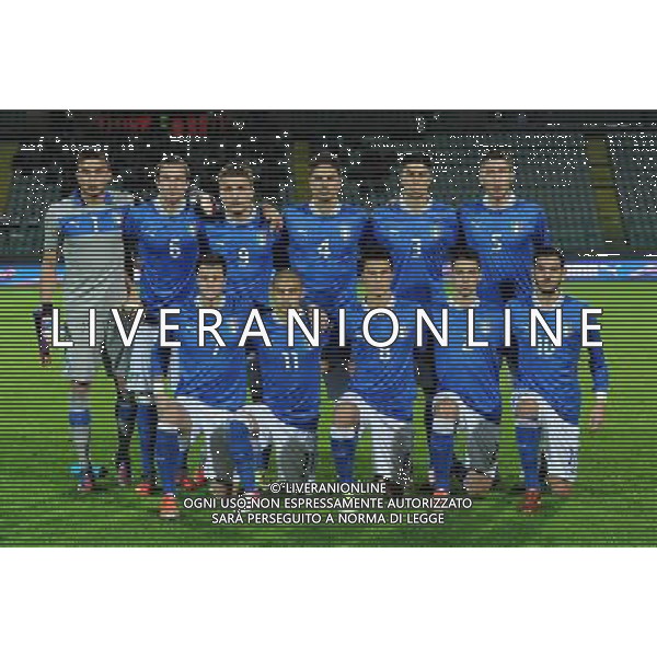 Amichevole Siena - 13.11.2012 Italia-Spagna U21 Nella Foto:italia squadra formazione /Ph.Vitez-Ag. Aldo Liverani