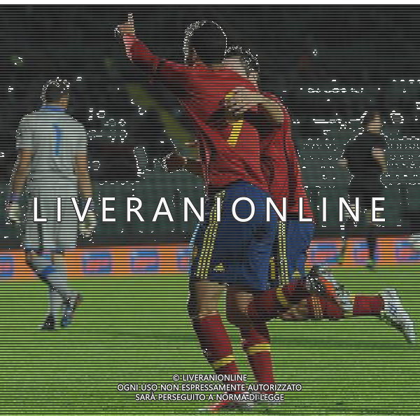 Amichevole Siena - 13.11.2012 Italia-Spagna U21 Nella Foto:rodrigo esulta /Ph.Vitez-Ag. Aldo Liverani