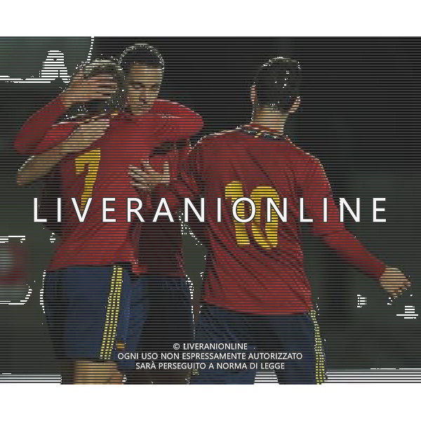 Amichevole Siena - 13.11.2012 Italia-Spagna U21 Nella Foto:deulofeu esulta /Ph.Vitez-Ag. Aldo Liverani