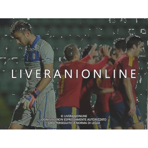 Amichevole Siena - 13.11.2012 Italia-Spagna U21 Nella Foto:delusione bardi /Ph.Vitez-Ag. Aldo Liverani