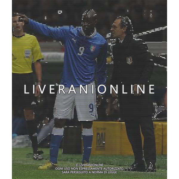 Amichevole Parma - 14.11.2012 Italia-Francia Nella Foto:balotelli prandelli /Ph.Vitez-Ag. Aldo Liverani