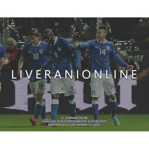 Amichevole Parma - 14.11.2012 Italia-Francia Nella Foto:el shaarawy esulta con balotelli /Ph.Vitez-Ag. Aldo Liverani