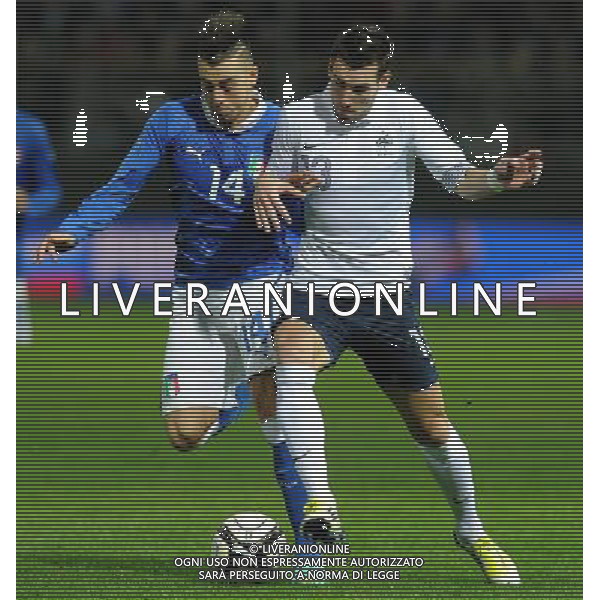 Amichevole Parma - 14.11.2012 Italia-Francia Nella Foto:reveillere-el shaarawy /Ph.Vitez-Ag. Aldo Liverani