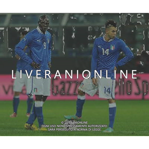 Amichevole Parma - 14.11.2012 Italia-Francia Nella Foto:delusione el shaarawy balotelli /Ph.Vitez-Ag. Aldo Liverani