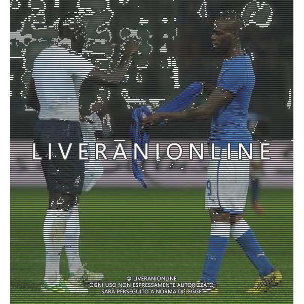 Amichevole Parma - 14.11.2012 Italia-Francia Nella Foto:Balotelli Mario-Sakho Mamadou /Ph.Vitez-Ag. Aldo Liverani