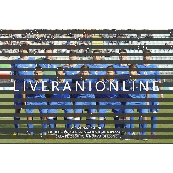 Frosinone - 14/11/2012 - Stadio Comunale Matusa - International Challenge Trophy - Nazionale Under 21 Lega Pro - Italia vs Russia - nella foto: La nazionale Italiana schierata Â© Fabrizio Corradetti - Ag. Aldo Liverani sas