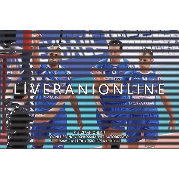 14.11.2012 RZESZOW SIATKOWKA LIGA MISTRZOW MEN CEV VOLLEYBALL CHAMPIONS LEAGUE 2013 MATCH ASSECO RESOVIA RZESZOW - BRE BANCA LANNUTTI CUNEO N/Z RADOSC EARVIN NGAPETH EMANUEL KOHUT NIKOLA GRBIC DANIELE DE PANDIS FOT MACIEJ GOCLON / FOTONEWS/NEWSPIX.PL --- Newspix.pl AG ALDO LIVERANI S A S ONLY ITALY *** Local Caption *** www.newspix.pl mail us: info@newspix.pl call us: 0048 022 23 22 222 --- Polish Picture Agency by Ringier Axel Springer Poland