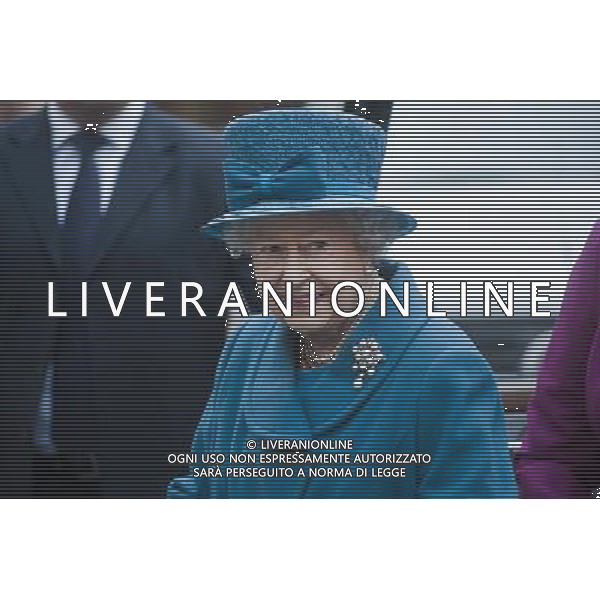Her Majesty The Queen arrive at the Royal Commonwealth Society in central London. ©photohsot/AGENZIA ALDO LIVERANI SAS - ITALY ONLY - REALI INGLESI: La regina Elisabetta II d\'inghilterra al Royal Commonwealth Society nel centro di Londra.