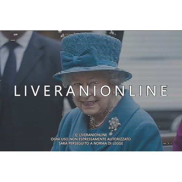Her Majesty The Queen arrive at the Royal Commonwealth Society in central London. ©photohsot/AGENZIA ALDO LIVERANI SAS - ITALY ONLY - REALI INGLESI: La regina Elisabetta II d\'inghilterra al Royal Commonwealth Society nel centro di Londra.