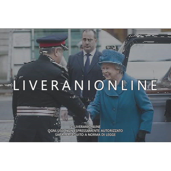 Her Majesty The Queen arrive at the Royal Commonwealth Society in central London. ©photohsot/AGENZIA ALDO LIVERANI SAS - ITALY ONLY - REALI INGLESI: La regina Elisabetta II d\'inghilterra al Royal Commonwealth Society nel centro di Londra.