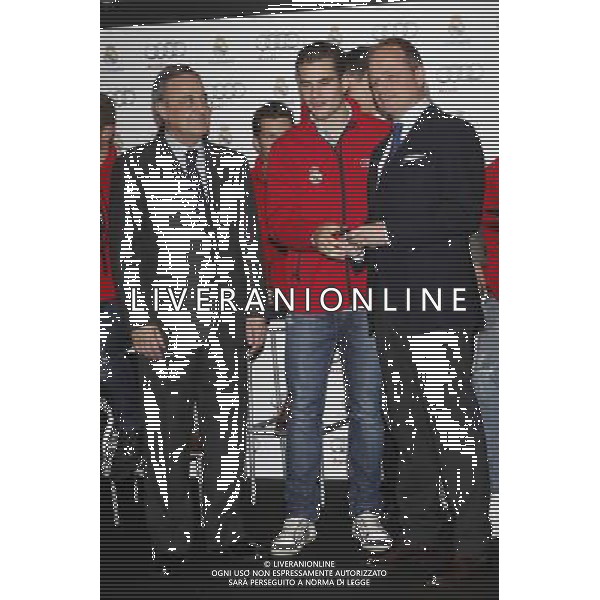 Real Madrid player Jesus Fernandez participates and recives new Audi during the presentation of Real Madrid\'s new cars made by Audi at the Jarama racetrack on November 8, 2012 in Madrid, Spain. Photo: Caroman / ALFAQUI /AGENZIA ALDO LIVERANI SAS/ITALY ONLY - EDITORIAL USE ONLY