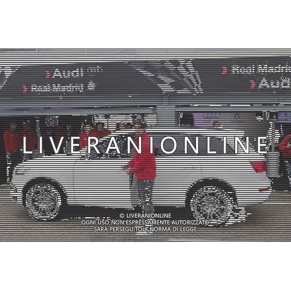 Real Madrid player Khedira participates and recives new Audi during the presentation of Real Madrid\'s new cars made by Audi at the Jarama racetrack on November 8, 2012 in Madrid, Spain. Photo: Caroman / ALFAQUI /AGENZIA ALDO LIVERANI SAS/ITALY ONLY - EDITORIAL USE ONLY