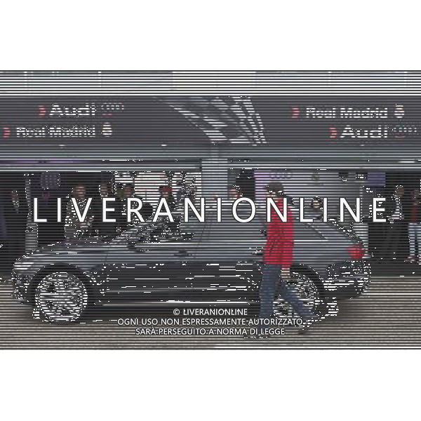 Real Madrid player Casillas participates and recives new Audi during the presentation of Real Madrid\'s new cars made by Audi at the Jarama racetrack on November 8, 2012 in Madrid, Spain. Photo: Caroman / ALFAQUI /AGENZIA ALDO LIVERANI SAS/ITALY ONLY - EDITORIAL USE ONLY