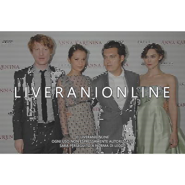 Domhnall Gleeson, Alicia Vikander, Joe Wright and Keira Knightley \'Anna Karenina\' Los Angeles Premiere at the ArcLight Cinemas Hollywood November 14, 2012 - Hollywood, California /AGENZIA ALDO LIVERANI SAS/ITALY ONLY - EDITORIAL USE ONLY