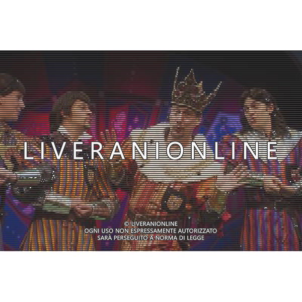 Cast members of Monty Python\'s \'Spamalot\' attend a press-preview at The Playhouse Theatre in London Stephen Tompkinson ©photoshot/Agenzia Aldo Liverani Sas - ITALY ONLY - EDITORIAL USE ONLY