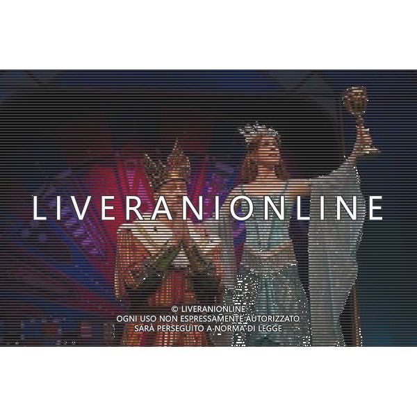 Cast members of Monty Python\'s \'Spamalot\' attend a press-preview at The Playhouse Theatre in London Stephen Tompkinson Anna Jane Casey ©photoshot/Agenzia Aldo Liverani Sas - ITALY ONLY - EDITORIAL USE ONLY