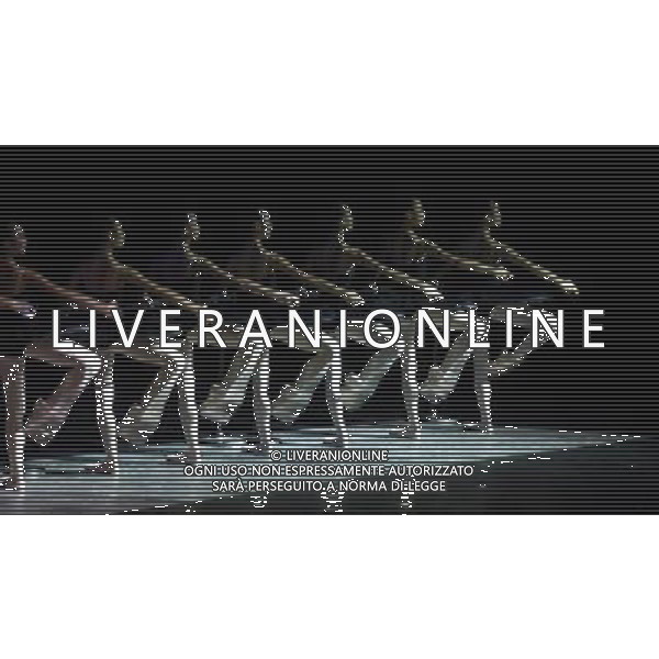 (121118) -- BEIJING, Nov. 18, 2012 () -- Dancers perform during the ballet \'Etudes \' Marguerite and Armand\' at the National Centre for the Peforming Arts in Beijing, capital of China, Nov. 17, 2012. The representative work \'etudes\' of Denmak School takes a special position in the history of ballet of the world. Well known for its grace in dancing, quality in art and high-demand in skills, \'etudes\' is considered a classical textbook of ballet appreciation. (/Luo Xiaoguang) (zc) ©photoshot/AGENZIA ALDO LIVERANI SAS - ITALY ONLY - Ballerine e Ballerini di danza classica durante il balletto \'Etudes \' Marguerite and Armand\' presso il Centro Nazionale per le Arti Peforming di Pechino , capitale della Cina, 17 novembre 2012.