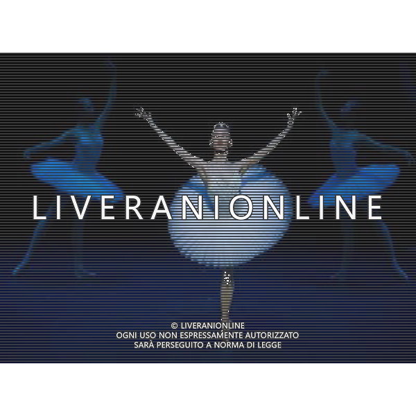 (121118) -- BEIJING, Nov. 18, 2012 () -- Dancers perform during the ballet \'Etudes \' Marguerite and Armand\' at the National Centre for the Peforming Arts in Beijing, capital of China, Nov. 17, 2012. The representative work \'etudes\' of Denmak School takes a special position in the history of ballet of the world. Well known for its grace in dancing, quality in art and high-demand in skills, \'etudes\' is considered a classical textbook of ballet appreciation. (/Luo Xiaoguang) (zc) ©photoshot/AGENZIA ALDO LIVERANI SAS - ITALY ONLY - Ballerine e Ballerini di danza classica durante il balletto \'Etudes \' Marguerite and Armand\' presso il Centro Nazionale per le Arti Peforming di Pechino , capitale della Cina, 17 novembre 2012.