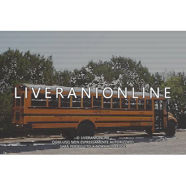 School Bus in Austin. 14.11.2012. Formula 1 World Championship, Rd 19, United States Grand Prix, Austin, Texas, USA, Preparation Day. - www.xpbimages.com, EMail: requests@xpbimages.com - copy of publication required for printed pictures. Every used picture is fee-liable. © Copyright: Photo4 / XPB Images AG ALDO LIVERANI S A S ONLY ITALY