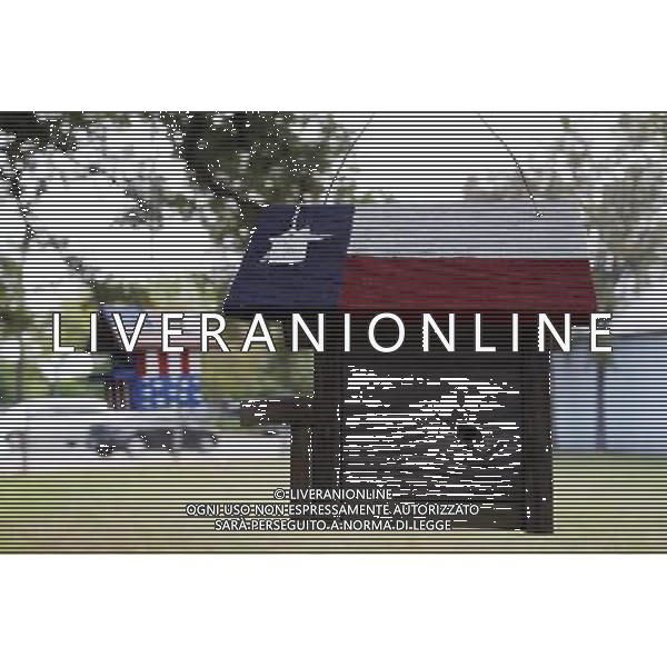 Texas themed bird boxes. 14.11.2012. Formula 1 World Championship, Rd 19, United States Grand Prix, Austin, Texas, USA, Preparation Day. - www.xpbimages.com, EMail: requests@xpbimages.com - copy of publication required for printed pictures. Every used picture is fee-liable. © Copyright: Photo4 / XPB Images AG ALDO LIVERANI S A S ONLY ITALY