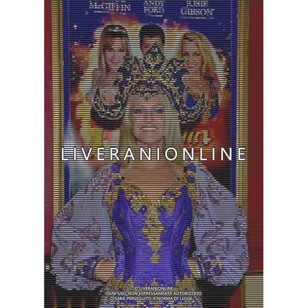 Josie Gibson at photocall for Aladdin at the Hippodrome, Bristol Date 19th November 2012 /AGENZIA ALDO LIVERANI SAS/ITALY ONLY - EDITORIAL USE ONLY