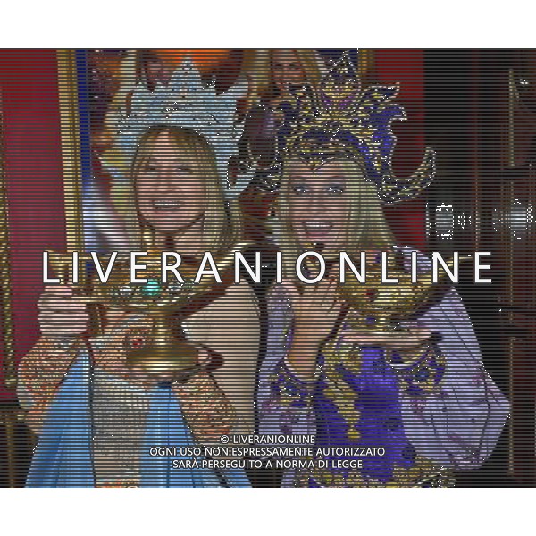 Carol McGiffin and Josie Gibson at photocall for Aladdin at the Hippodrome, Bristol Date 19th November 2012 /AGENZIA ALDO LIVERANI SAS/ITALY ONLY - EDITORIAL USE ONLY