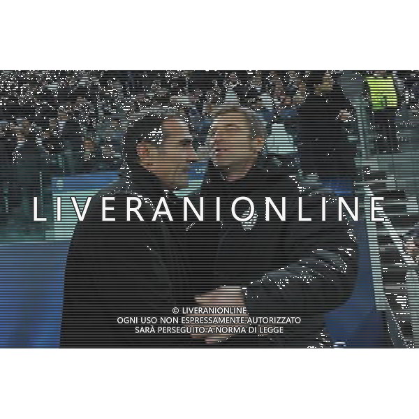 UEFA Champions League - 5¡ giornata fase a gironi Gruppo E Torino 20-11-2012 Juventus - Chelsea nella foto: l\'abbraccio tra Carrera e Alessio prima dell\'inizio foto Roberto Garavaglia - ag. Aldo Liverani sas